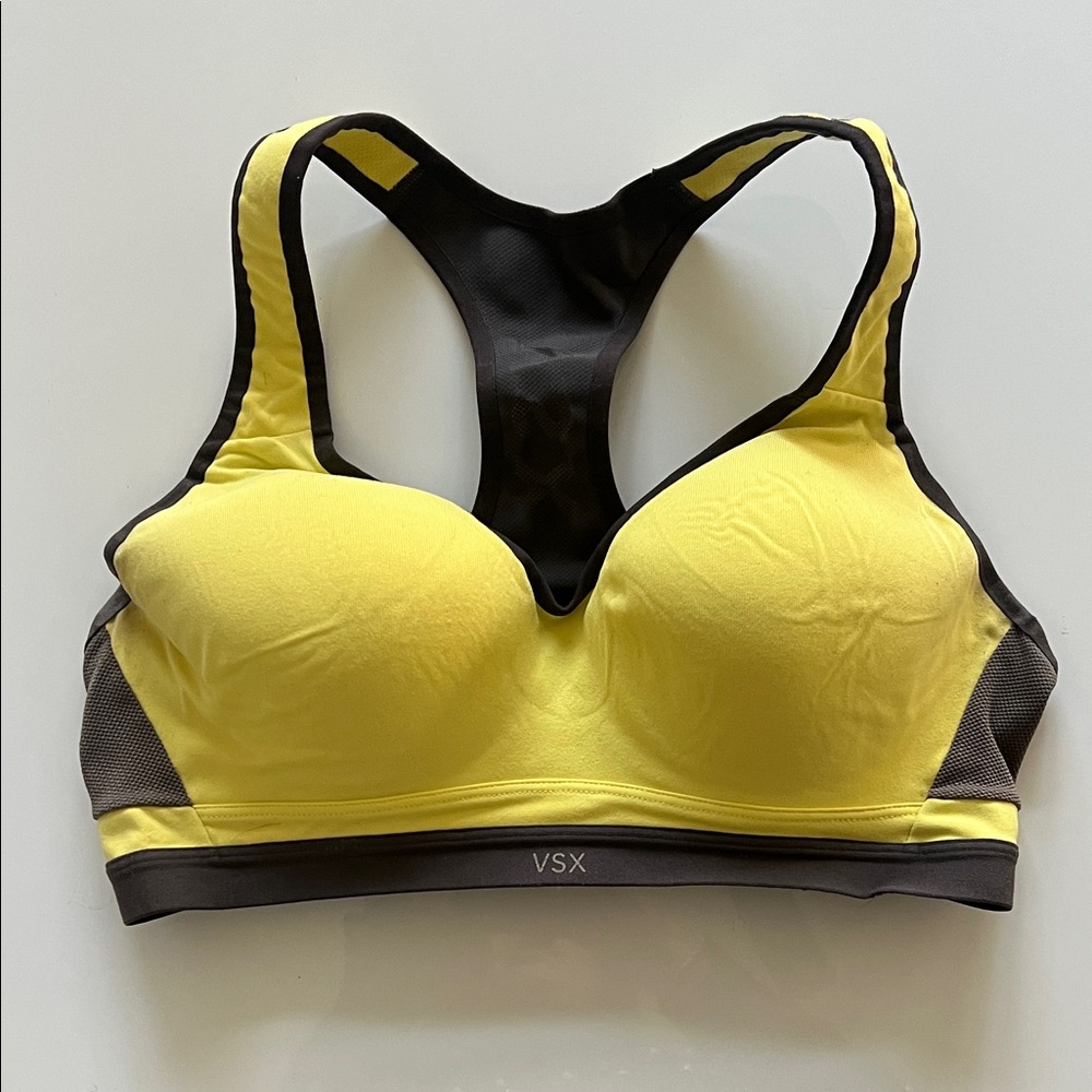 VSX Yellow and Black Sports Bra